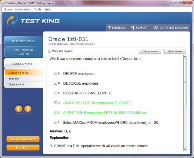 1Z0-1073-21 New Dumps Sheet