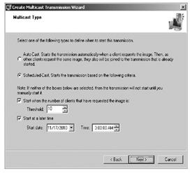 Configuring a multicast transmission