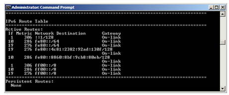 IPv6 Route Table