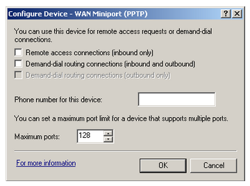 Disabling PPTP on a VPN server