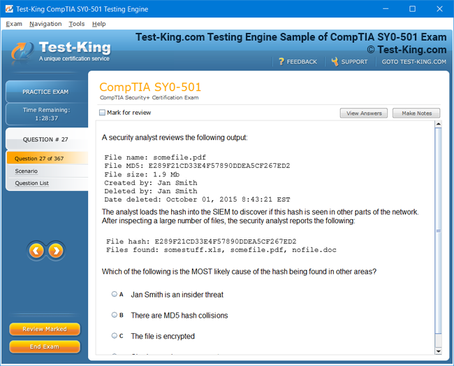 MCIA - Level 1 Sample 3