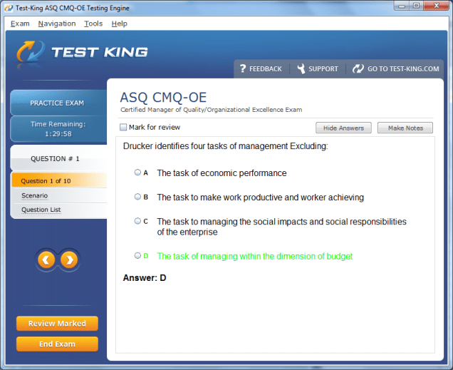 cmq oe sample exam Cmq-oe testking asq exam questions certification with cmq-oe answers.