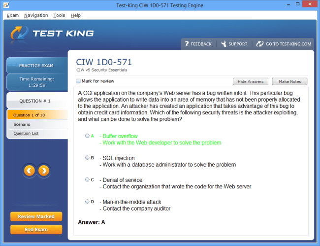 1D0-571 Sample 1