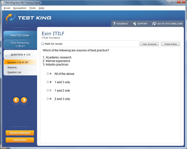 ITILF Sample 1