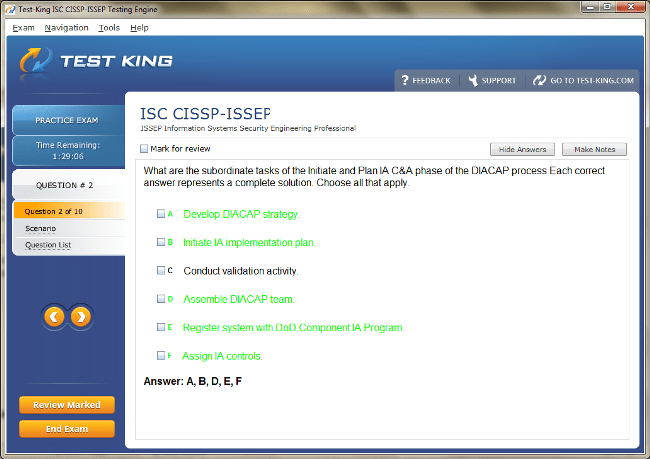 CISSP-ISSEP Sample 2