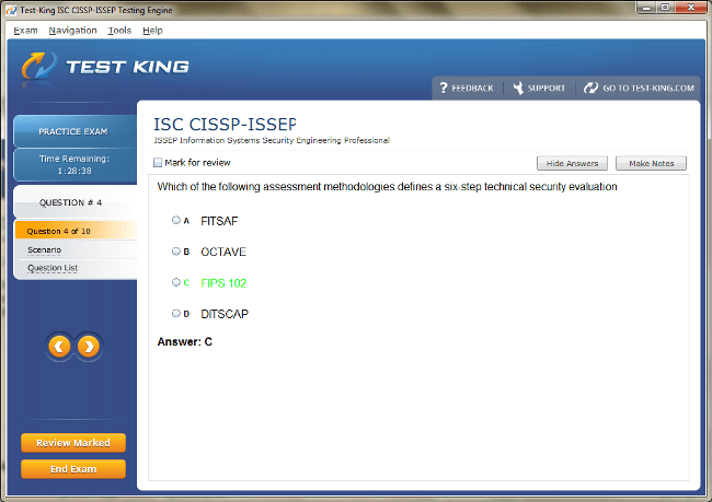 CISSP-ISSEP Sample 4