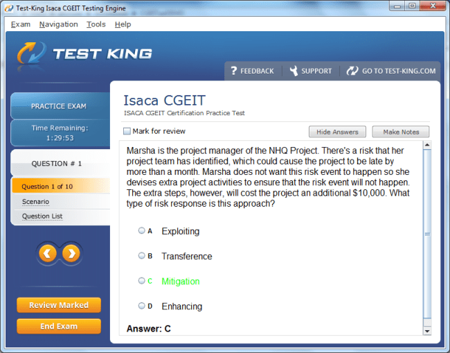 CGEIT Sample 1