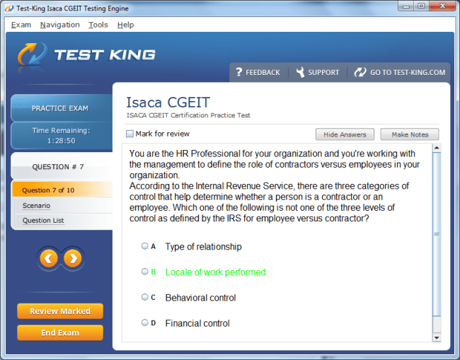 CGEIT Sample 4