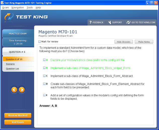 M70-101 Sample 5