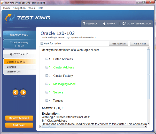 1Z0-1058-21 Examcollection Questions Answers