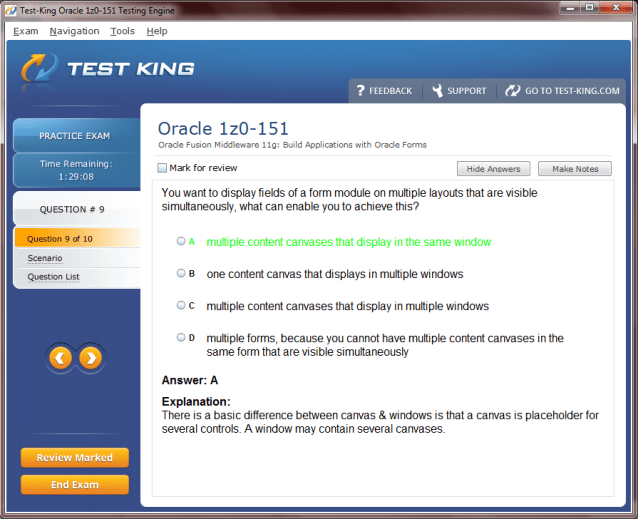 1z0-151 Sample 5