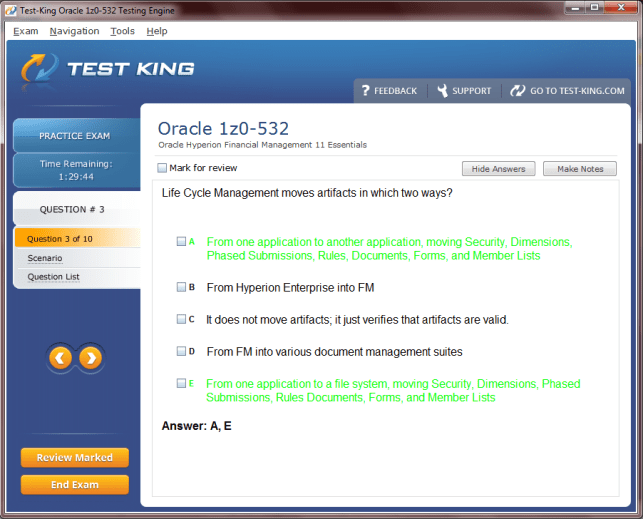 1z0-532 Sample 2