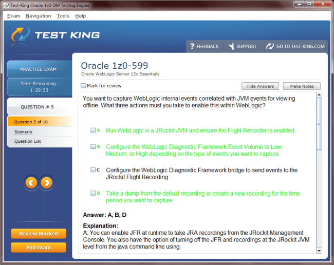 1z0-599 Sample 3