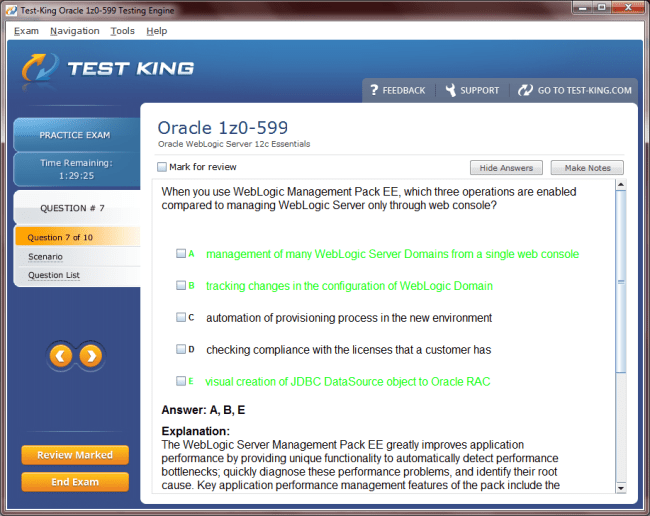 1z0-599 Sample 4