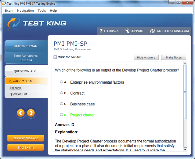 PMI-SP Sample 4