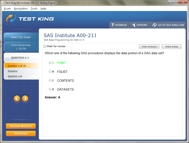 A00-211 Sample 1