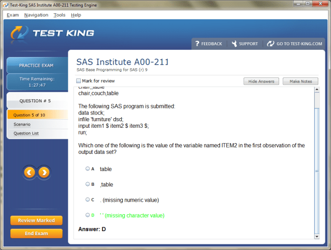 A00-211 Sample 3