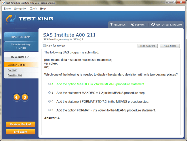 A00-211 Sample 5