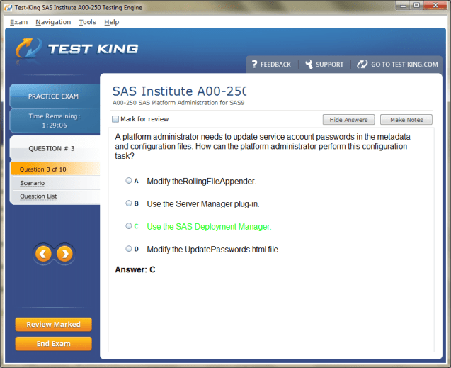 A00-250 Sample 3